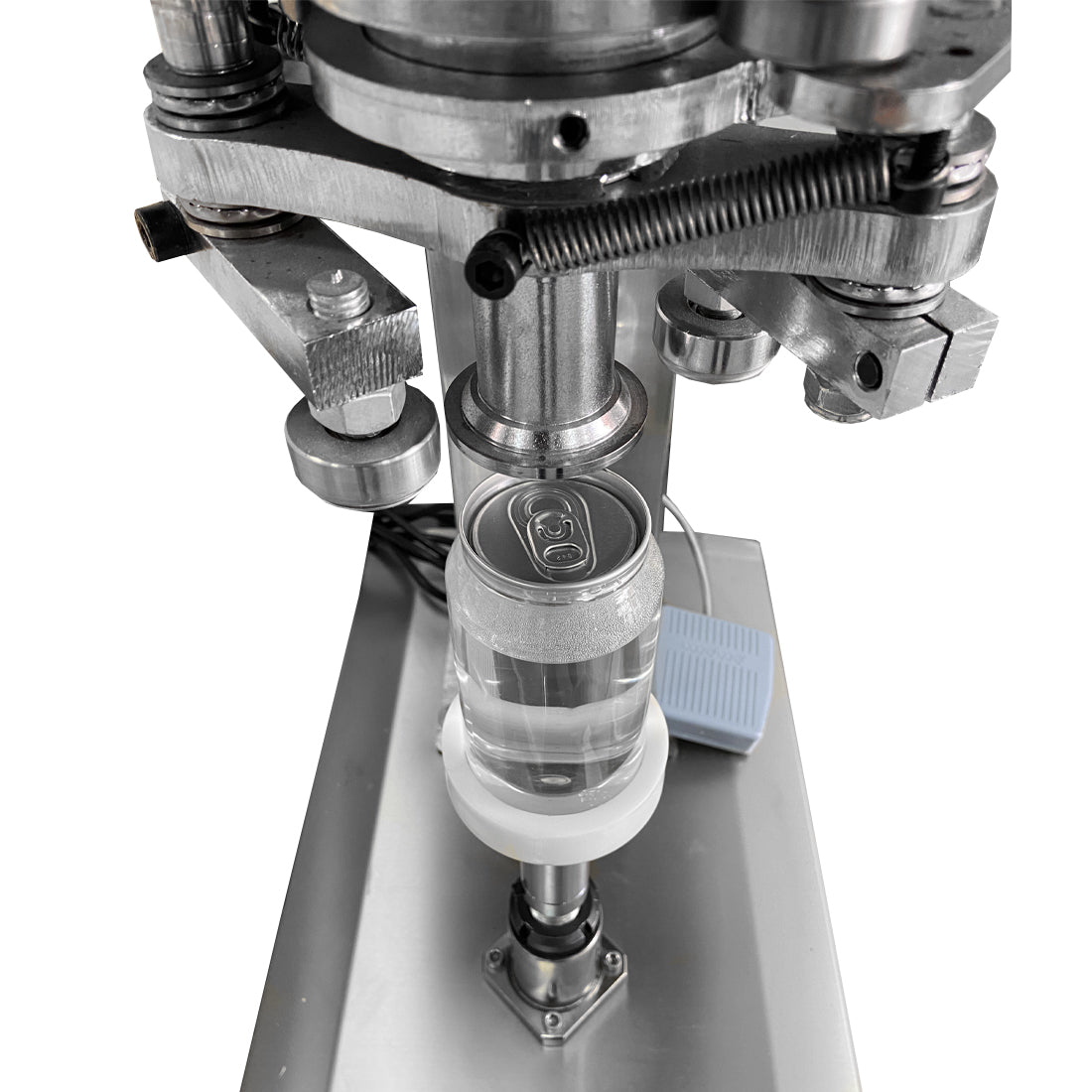 Maquina Selladora de Latas Semiautomática Acero Inoxidable
