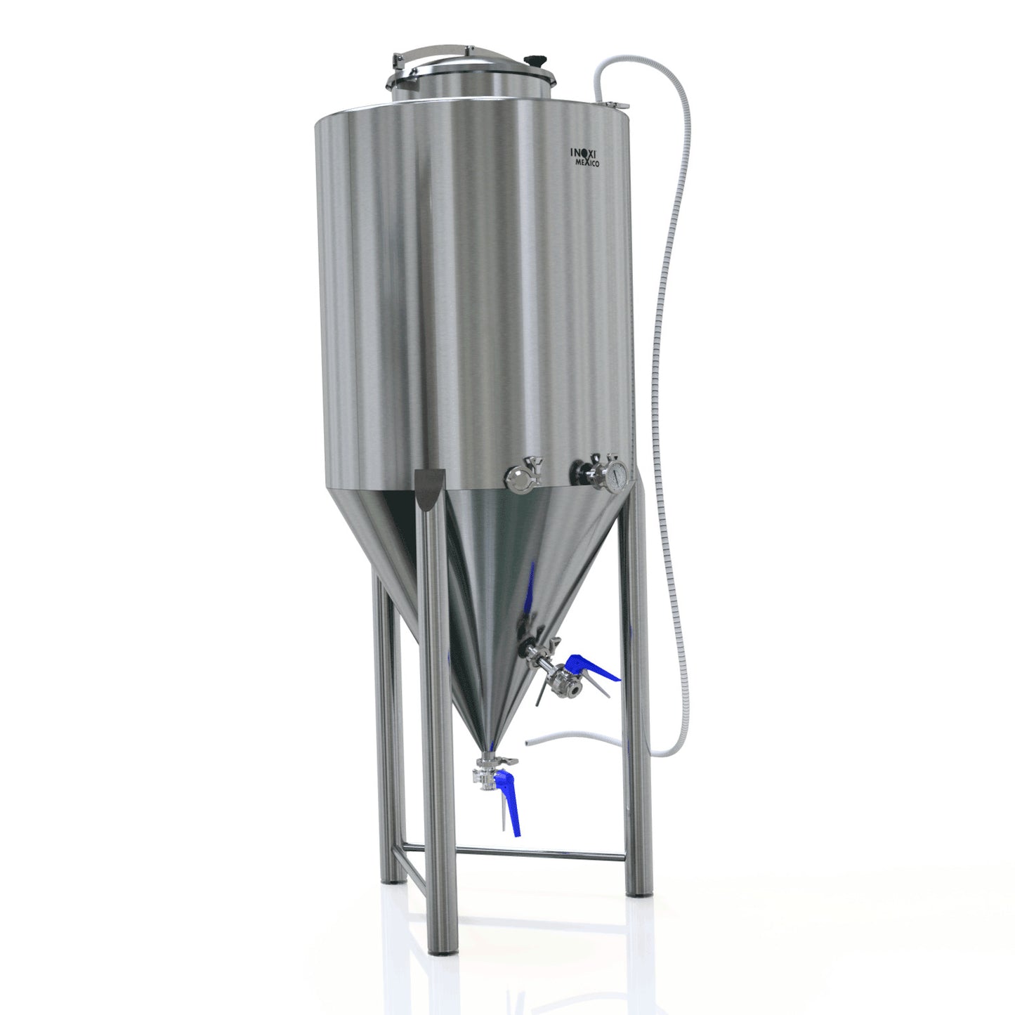 Tanque Cónico 500L de Almacenamiento con Compuerta (No presión)