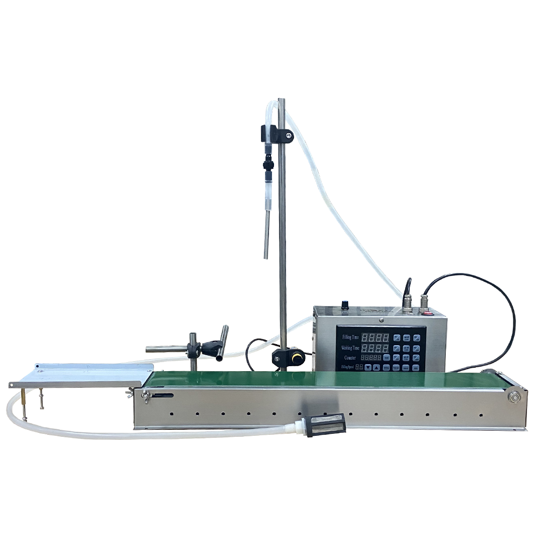 Llenadora Automática con Banda Transportadora de 5ml a 2000ml Para Líquidos