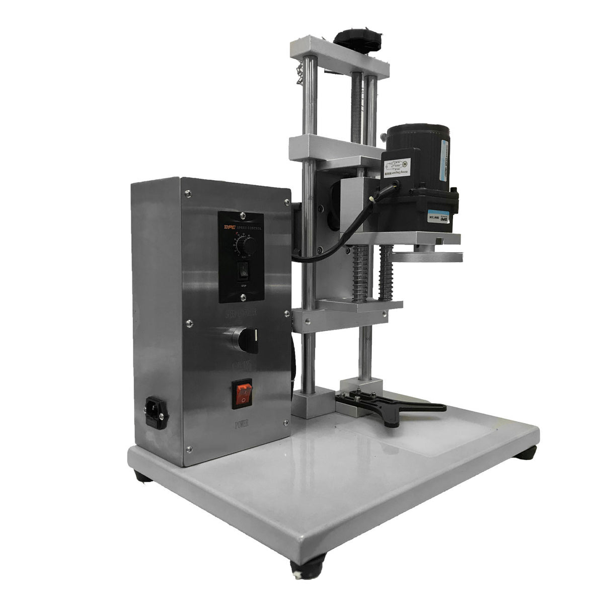 Máquina taponadora tapa metálica de botellas eléctrica semiautomática (40-90mm) (110V)