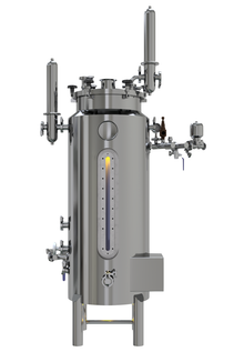 Fermentador Aireado para Bioprocesos de 2,000L Útiles SS316 (Sin Skid - Sin Panel de Control)