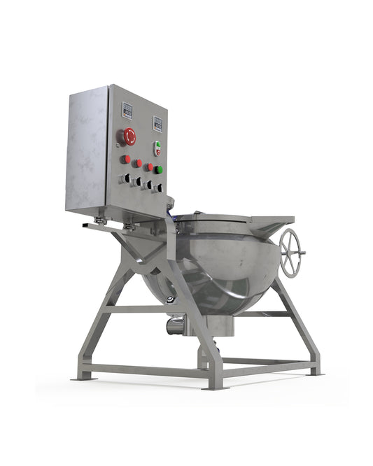 Marmita de Volteo de 169L Nominales (98L Útiles) Baño María Eléctrico Semiesférica (SIN MOTOR)