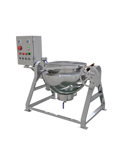 Marmita de Volteo de 169L Nominales (98L Útiles) Baño María Eléctrico Semiesférica (SIN MOTOR)