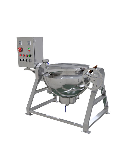 Marmita de Volteo de 169L Nominales (98L Útiles) Baño María Eléctrico Semiesférica (SIN MOTOR)