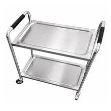 Carrito de Servicio de 2 niveles de Acero Inoxidable 201