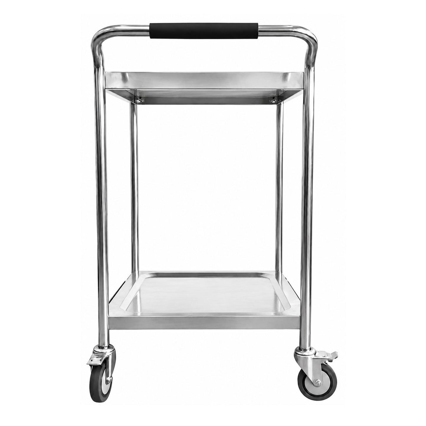 Carrito de Servicio de 2 niveles de Acero Inoxidable 201
