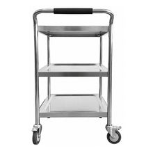 Carrito de Servicio de 3 niveles de Acero Inoxidable 201