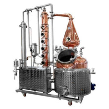 Destilador Alambique de Etapas Con Agitador (Cobre - Inoxidable) para 1,000L