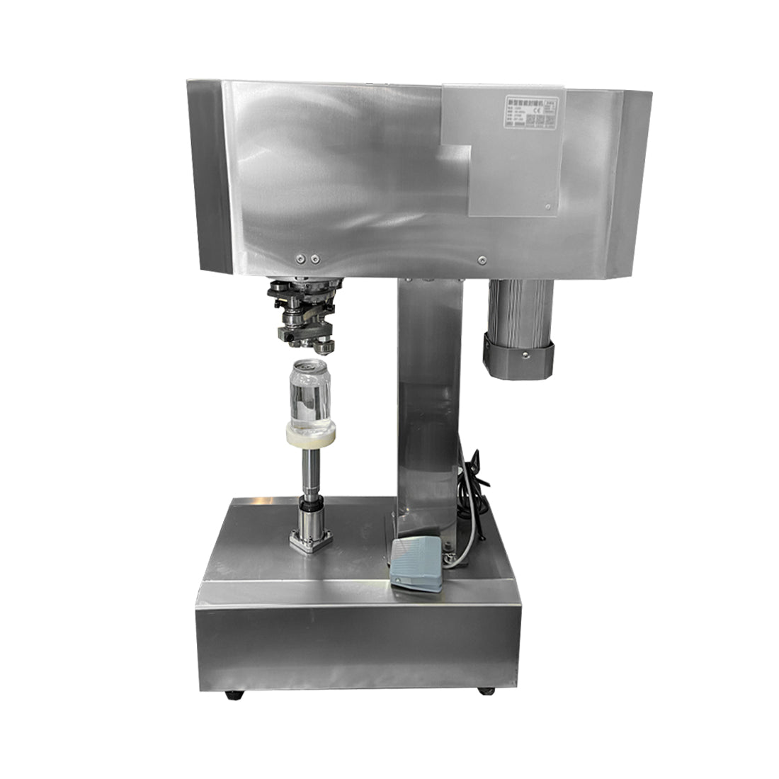 Maquina Selladora de Latas Semiautomática Acero Inoxidable