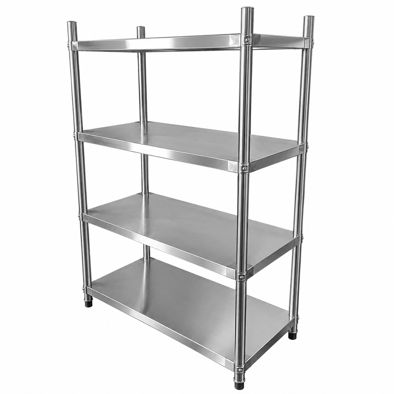 Estante de Acero Inoxidable de 4 niveles 150x50x155cm