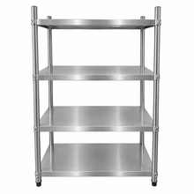Estante de Acero Inoxidable de 4 niveles 150x50x155cm