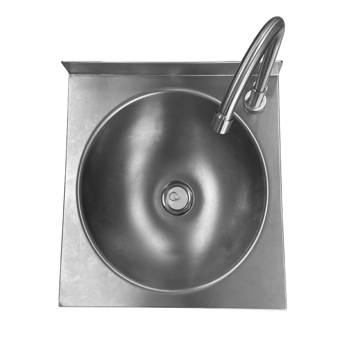 Lavamanos de Pared con pedal Acero Inoxidable 201 de 40x40x25cm