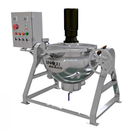 Marmita De 150L Nominales 100L Útiles Enchaquetada Semiesférica Eléctrica