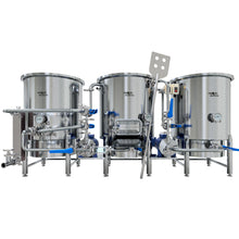 Sistema de 3 Tanques Microcerveceros 300 Litros (2 BBL Útiles)