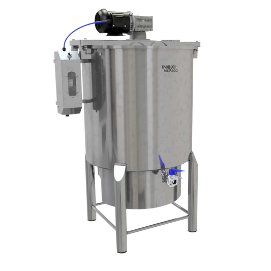 Tanque de Agitación de Propelas 169 Litros (50 a 135L útiles) Calentamiento a Gas